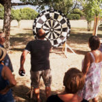 Location Cible fléchettes géante Jeux en Bois géants originaux Grenoble Valence Lyon